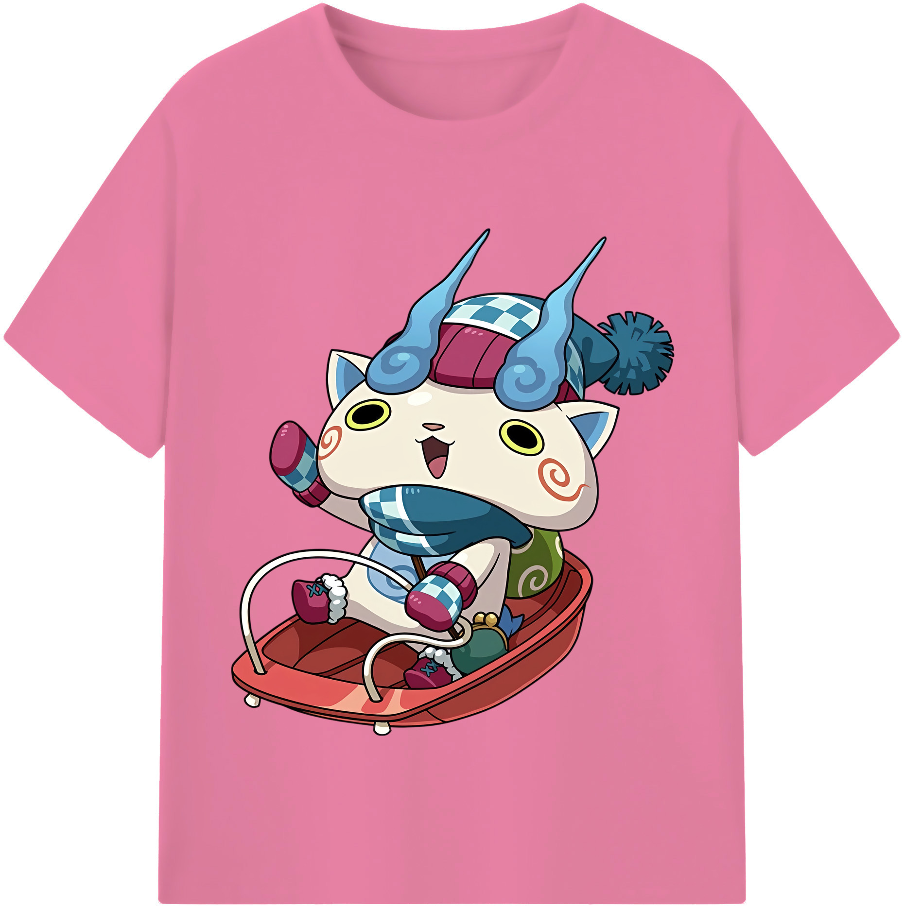 （画像用） 妖怪ウォッチ Yo-kai Watch 綿100％半袖Tシャツ（フロントプリント）
